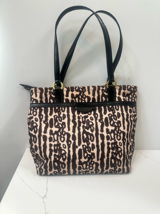 Coach Handbags - Coach Ocelot Tote Bag with Black Handles